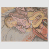 Jong Kind Slapen op een Kussen Tissuepapier (Voorkant)