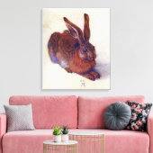 Jong konijn van Albrecht Durer, Renaissance-schild Canvas Afdruk (Insitu (Woonkamer))
