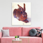Jong konijn van Albrecht Durer, Renaissance-schild Canvas Afdruk (Insitu (Woonkamer))