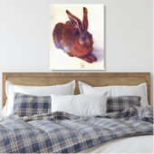 Jong konijn van Albrecht Durer, Renaissance-schild Canvas Afdruk (Insitu (Slaapkamer))