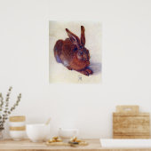 Jong konijn van Albrecht Durer, Renaissance-schild Poster (Keuken)
