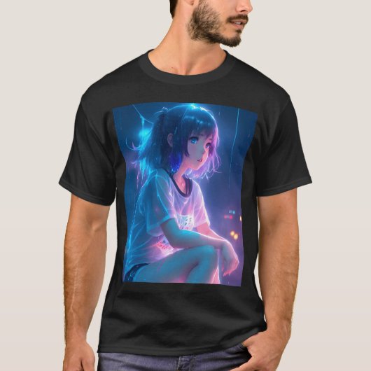 Jong leuk anime meisje cadeau t-shirt (Voorkant)