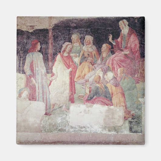 Jong Man begroet door de zeven liberale kunsten Magneet (Voorkant)