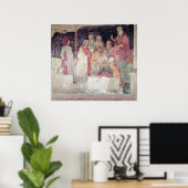 Jong Man begroet door de zeven liberale kunsten Poster (Thuiskantoor)