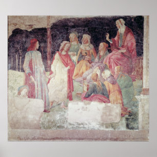 Jong Man begroet door de zeven liberale kunsten Poster