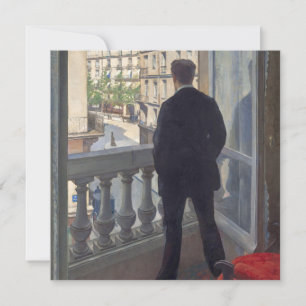 Jong Man bij Zijn Raam door Gustave Caillebotte