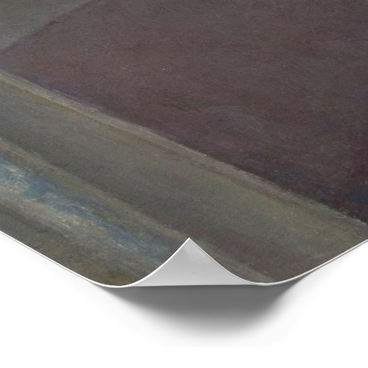 Jong Man bij Zijn Raam door Gustave Caillebotte Poster (Hoek)