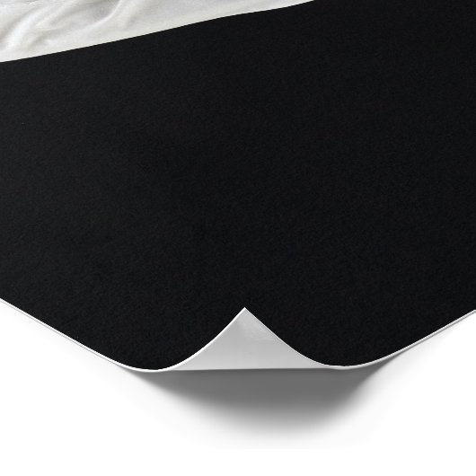 Jong man dat karate schoppen in zwart poster (Hoek)