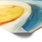 Jong man en feestdiner | AI Art Poster (Hoek)