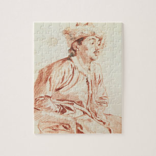 Jong Man in Oriental Costume (tekening) Legpuzzel