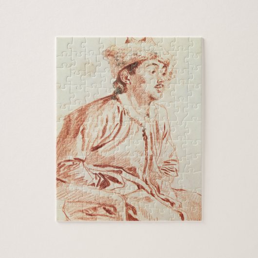 Jong Man in Oriental Costume (tekening) Legpuzzel (Verticaal)