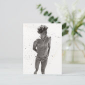 Jong man in Speedos Briefkaart (Staand voorkant)