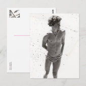 Jong man in Speedos Briefkaart (Voorkant / Achterkant)