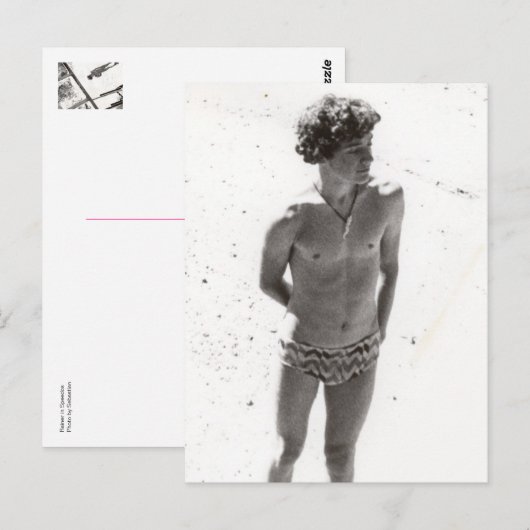 Jong man in Speedos Briefkaart (Voorkant / Achterkant)