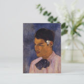 "Jong Man met een Bloem" - Paul Gauguin Briefkaart (Staand voorkant)