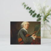 Jong Man met een Violin Briefkaart (Staand voorkant)