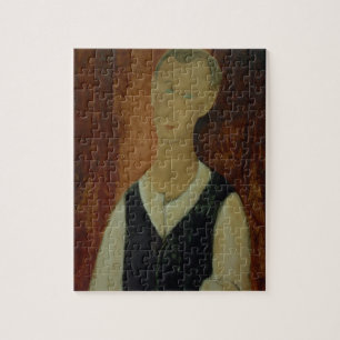 Jong Man met een zwarte vest, 1912 (olie op blik) Legpuzzel