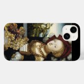 JONG MEISJE, ANTIEK VINEYARD GRAPES EN WIJN Case-Mate iPhone CASE (Achterkant (horizontaal))