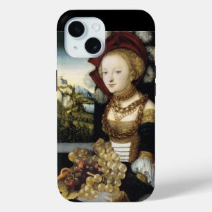 JONG MEISJE, ANTIEK VINEYARD GRAPES EN WIJN iPhone 15 CASE