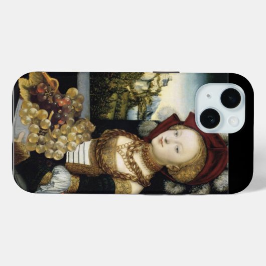 JONG MEISJE, ANTIEK VINEYARD GRAPES EN WIJN Case-Mate iPhone CASE (Achterkant (horizontaal))