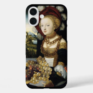 JONG MEISJE, ANTIEK VINEYARD GRAPES EN WIJN iPhone 16 PLUS HOESJE