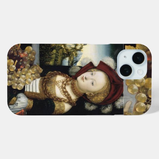 JONG MEISJE, ANTIEK VINEYARD GRAPES EN WIJN Case-Mate iPhone CASE (Achterkant (horizontaal))