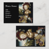 JONG MEISJE, ANTIEK VINEYARD GRAPES WIJNBELASTING VISITEKAARTJE (Voorkant / Achterkant)