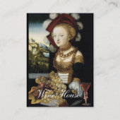 JONG MEISJE, ANTIEK VINEYARD GRAPES WIJNBELASTING VISITEKAARTJE (Achterkant)