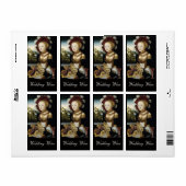 JONG MEISJE, ANTIEK VINEYARD WIJNWIJN ETIKET (Full Sheet)