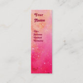 JONG MEISJE BEAUTY MODE Rood Roze, Fuchsia Wit Mini Visitekaartje (Voorkant)