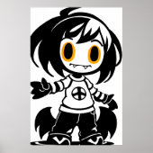 Jong meisje creature | AI Art Poster (Voorkant)