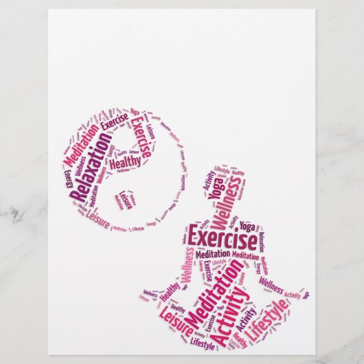 Jong meisje dat yoga beoefent onder het Yin Yang-s Flyer (Voorkant)