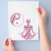 Jong meisje dat yoga beoefent onder het Yin Yang-s Flyer (Hand)