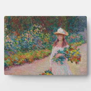 Jong meisje in de tuin van Giverny, 1888 Fotoplaat