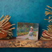 Jong meisje in de tuin van Giverny, 1888 Fotoplaat (Zijkant)