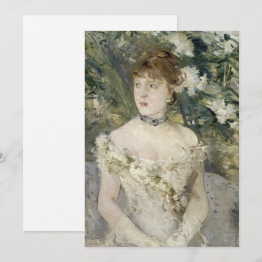 Jong meisje in een baljurk | Berthe Morisot (Voorkant / Achterkant)