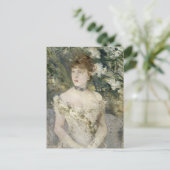 Jong meisje in een baljurk | Berthe Morisot Briefkaart (Staand voorkant)