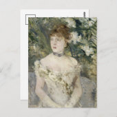 Jong meisje in een baljurk | Berthe Morisot Briefkaart (Voorkant / Achterkant)