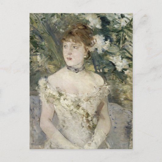 Jong meisje in een baljurk | Berthe Morisot Briefkaart (Voorkant)