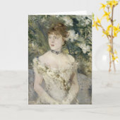 Jong meisje in een baljurk | Berthe Morisot Kaart (Gele Bloem)