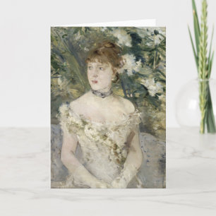 Jong meisje in een baljurk   Berthe Morisot Kaart