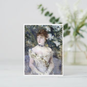 Jong meisje in een baljurk feestdagenkaart (Staand voorkant)