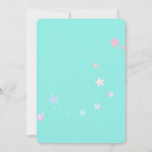 Jong Meisje Let's Roll Turquoise Verjaardagsfeestj Kaart (Achterkant)