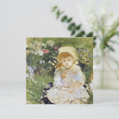 Jong Meisje met een Doll (door Berthe Morisot) Kaart (Staand voorkant)