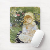 Jong Meisje met een Doll (door Berthe Morisot) Muismat (Met muis)