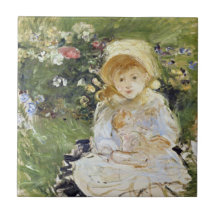 Jong Meisje met een Doll (door Berthe Morisot)