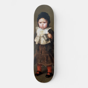 Jong meisje met een lege beker (Ludwig Knaus) Persoonlijk Skateboard