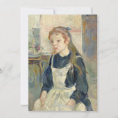 Jong meisje met een Schort | Berthe Morisot (Voorkant)
