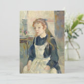 Jong meisje met een Schort | Berthe Morisot (Staand voorkant)