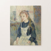 Jong meisje met een Schort | Berthe Morisot Legpuzzel (Verticaal)